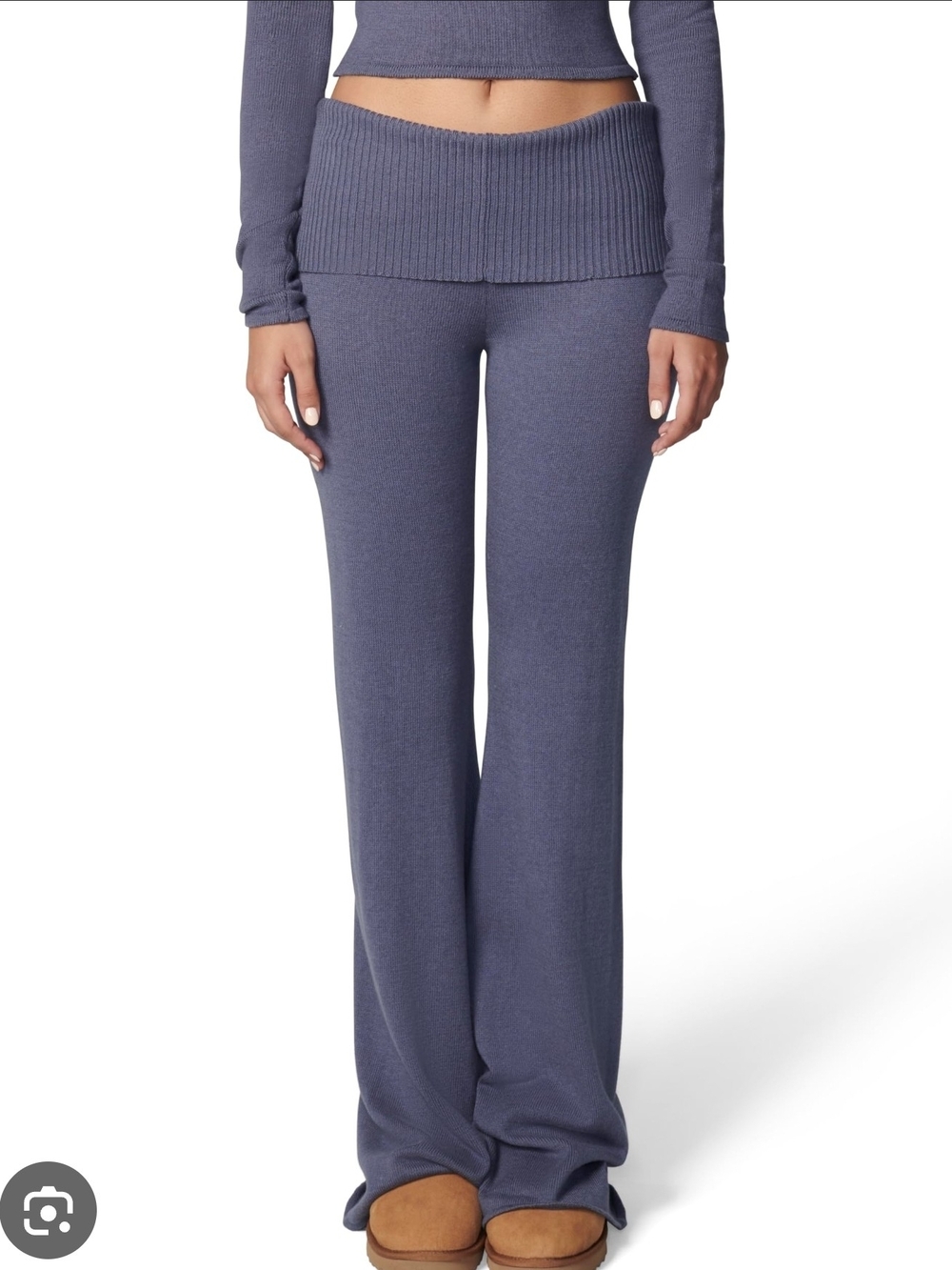 Florence By Mills Grisaille Barre Foldover Wide Leg Pants Size S NWT